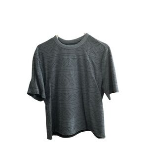 Men's Gray Patterned T-Shirt